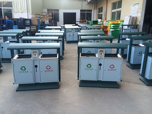 欣方圳戶外垃圾桶遠銷上海普陀區